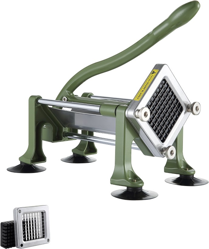 French Fry Cutter Potato Slicer with 3/8-Inch Stainless Steel Blade