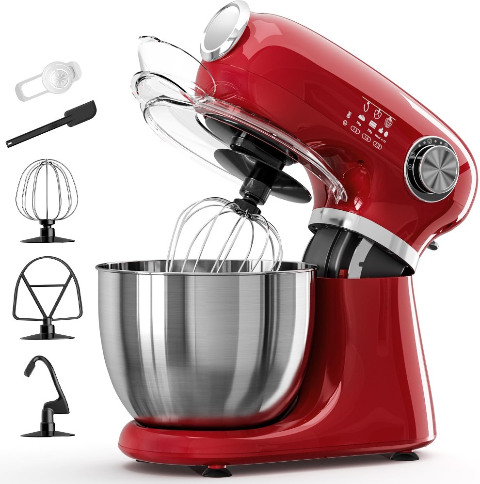 Red 10.57-Quart Tilt-head Stand Mixer