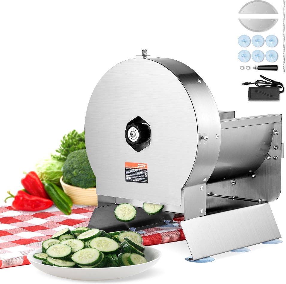 110 V 120 W 999 -Speed Commercial/Residential Food slicer with Thickness Control ( Black )