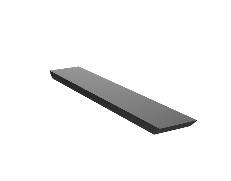 The Original Double-Sided Island Support Bracket 46-in x 2.5-in x 0.5-in Black Steel Countertop support bracket