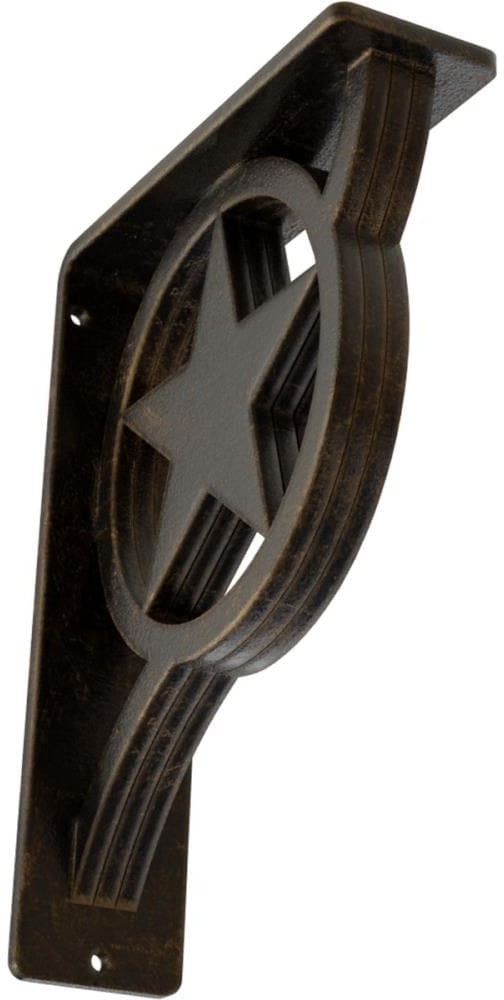 Austin Antique brass Wrought iron Mounting bracket