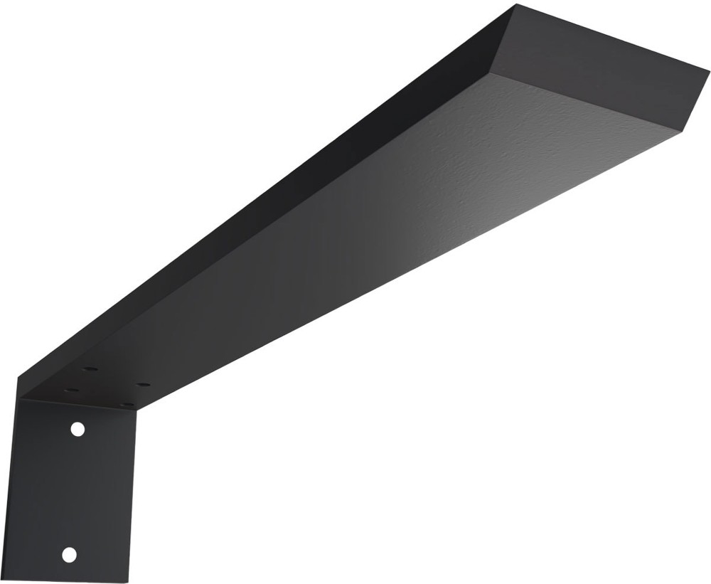 Hidden Support Steel Heavy Duty Bracket w/Back Plate Powder-coated Steel Countertop support bracket