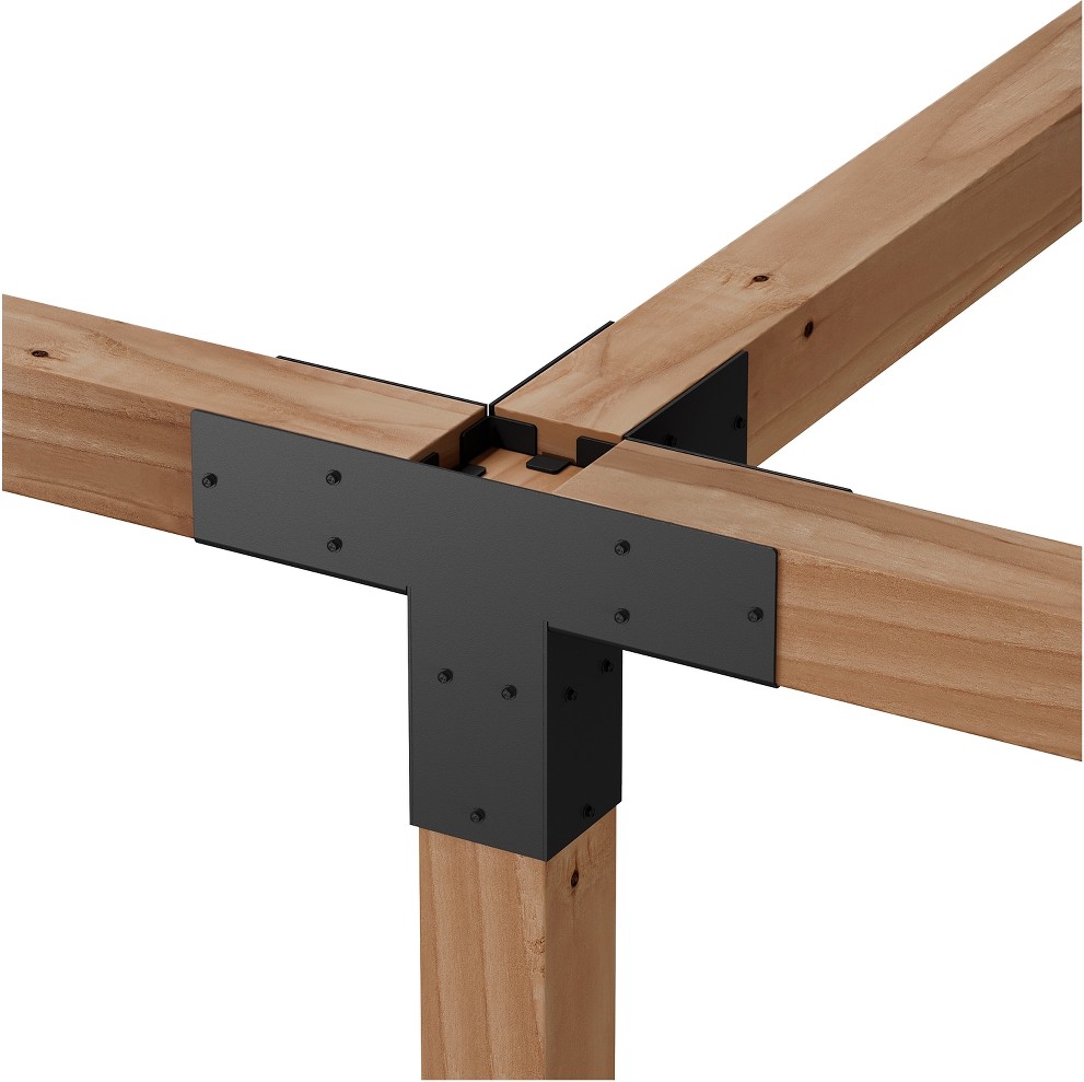 Outdoor Accents Sage Pergola System 10-in x 16-in x 10-in 12 -Gauge Powder-coated Steel T plate bracket