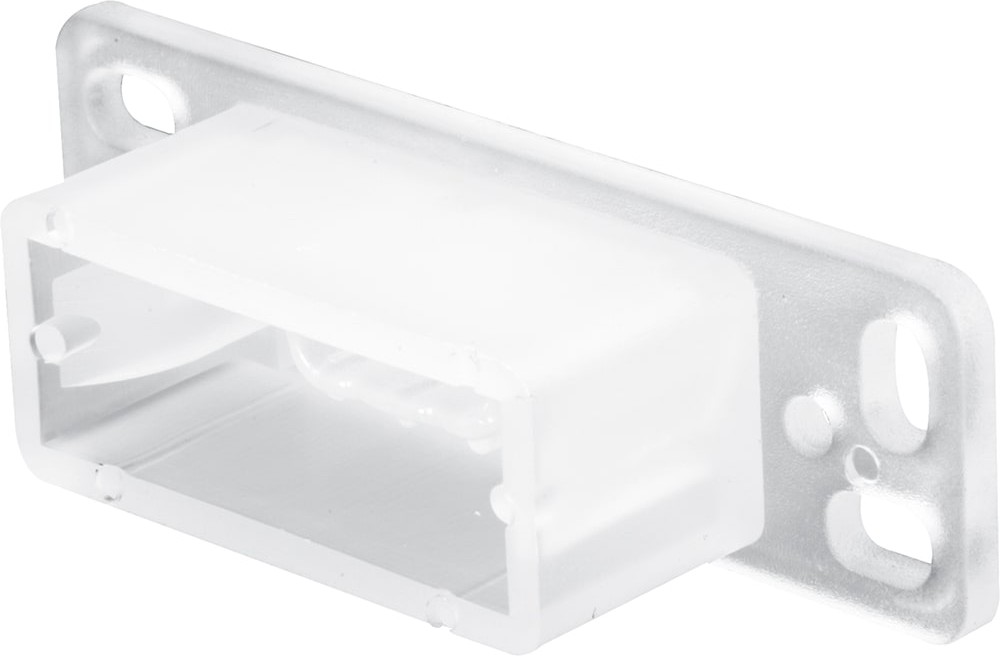 1.5-in x 2.5-in x 1-in 12 -Gauge White plastic Plastic Handrail bracket 2 -Pack