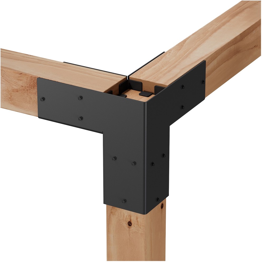 Outdoor Accents Sage Pergola System 10-in x 10-in x 10-in 12 -Gauge Powder-coated Steel Corner connector 2 -Pack