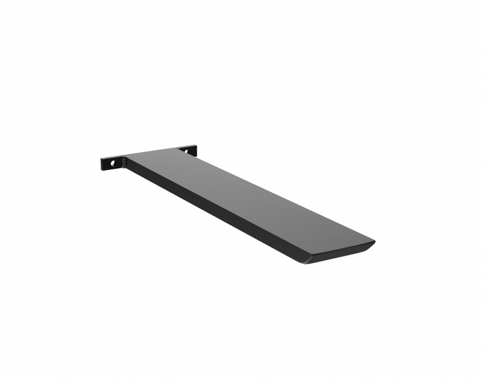 The Original Hidden Island Support Bracket 36-in x 2.5-in x 0.5-in Black Aluminum Countertop support bracket
