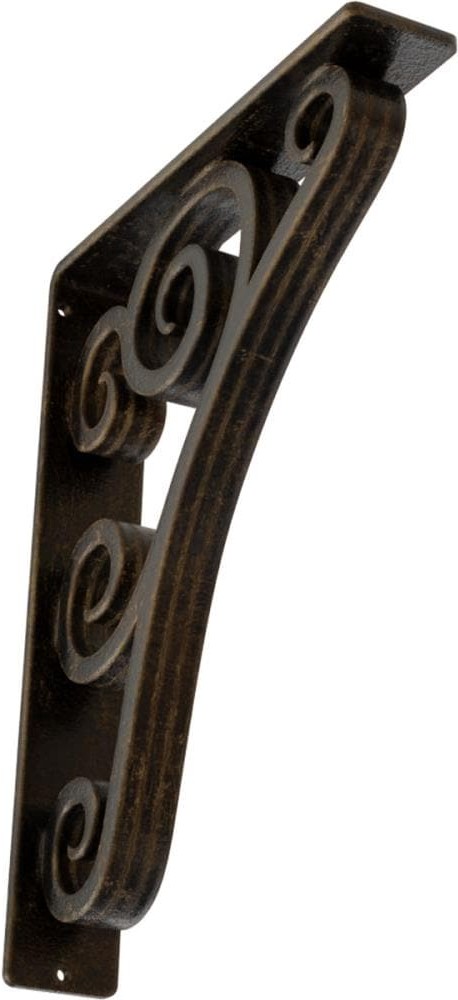 Tristan Antique brass Wrought iron Countertop support bracket