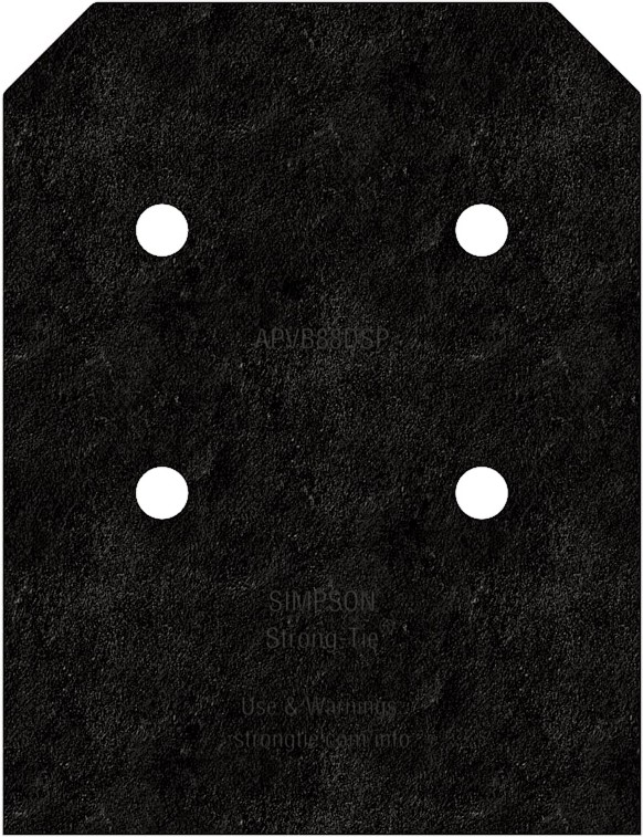 Outdoor Accents Avant 8-in x 8-in Powder-coated Wood to wood Post base hardware 2 -Pack