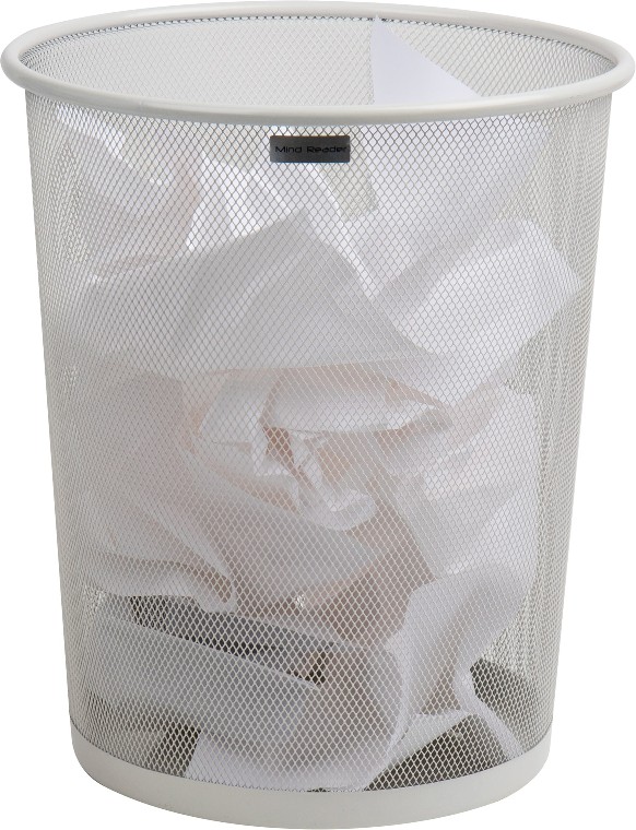 17.6-Quart White Metal