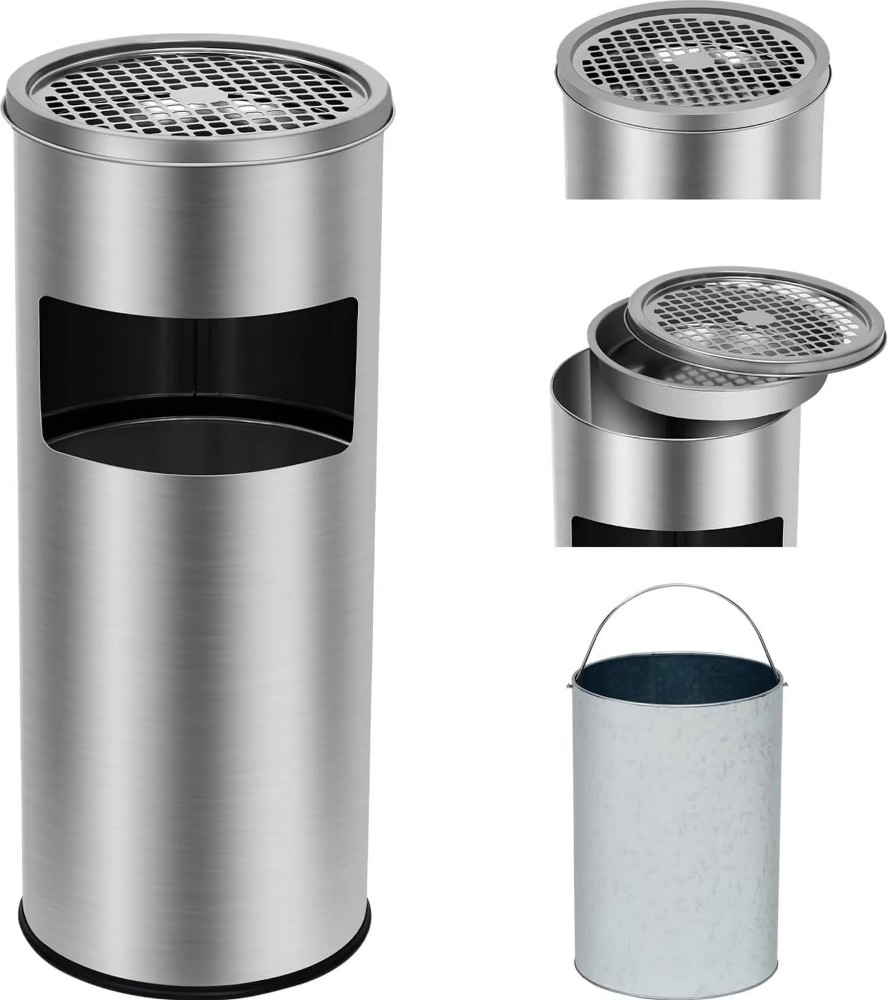 4.5 Gallon/17 L Indoor Outdoor Trash Can Commercial Garbage Can