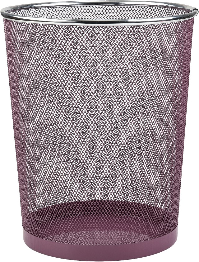 Trio Home 10 Liter Mesh Waste Basket Can for Garbage Round Open Top Trash Can for Office Bathroom Bedroom Kitchen