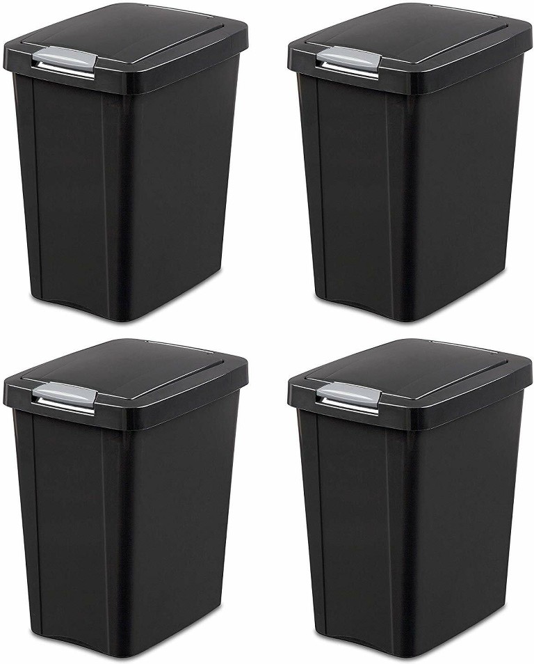 20-Quart Black Plastic