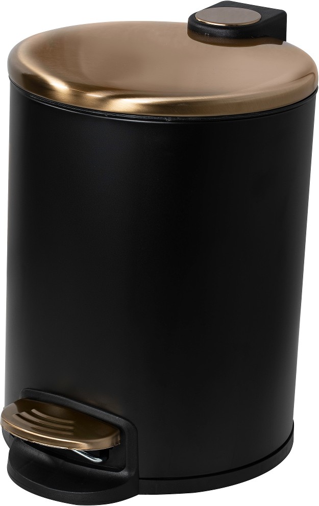 5.2-Quart Matte Black Gold Metal
