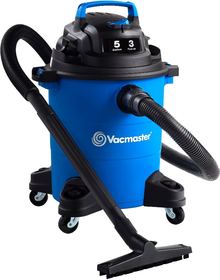 5-Gallon 3 HP Corded Wet/Dry Shop Vacuum with Accessories Included
