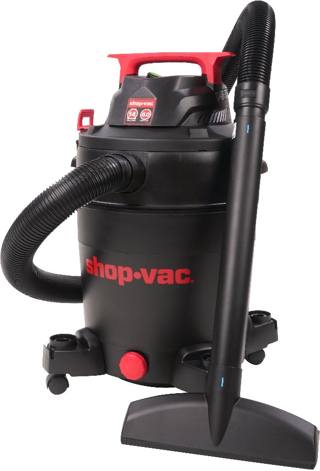 14-Gallon 6 HP Corded Wet/Dry Shop Vacuum with Accessories Included