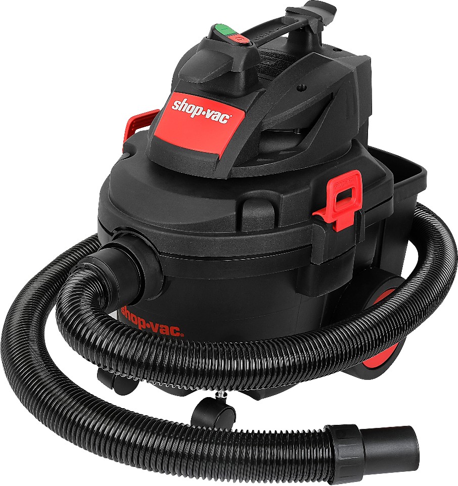4-Gallon 6 HP Corded Wet/Dry Shop Vacuum with Accessories Included
