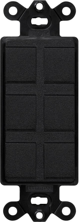 Claro 1 -Gang Standard Size Midnight Plastic Indoor Screwless Decorator Wall Plate