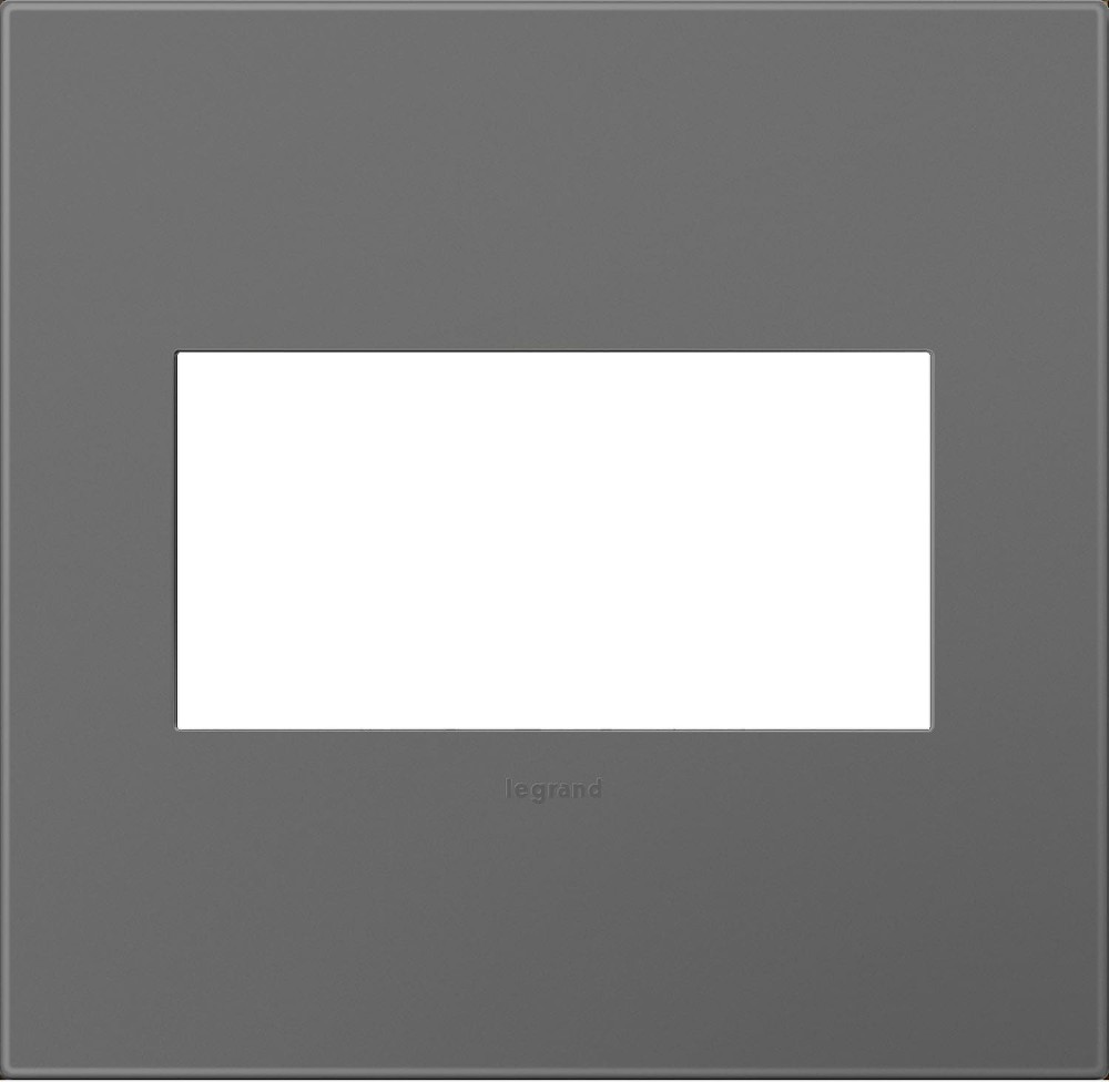 adorne 2 -Gang Specialty Size Magnesium Plastic Indoor Screwless Square Wall Plate