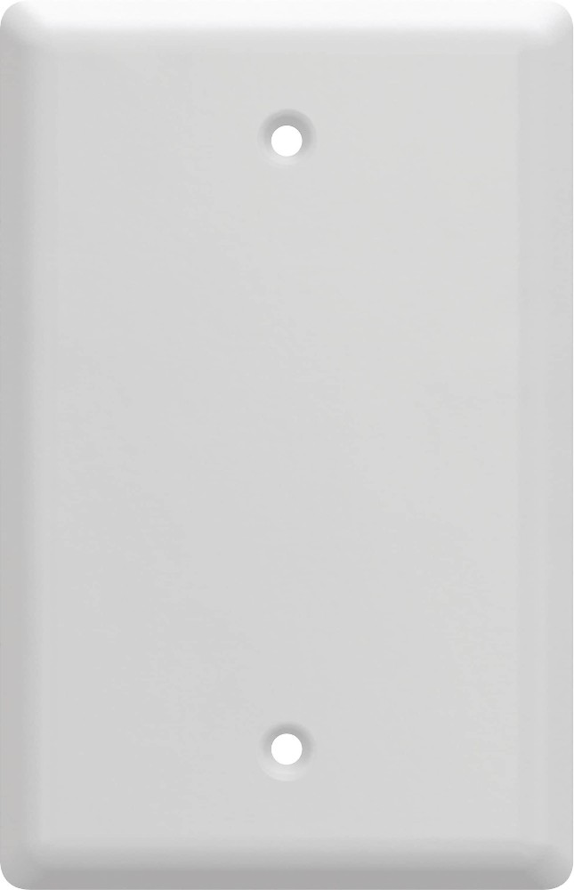 Simple Square Midsize Size Steel Indoor Blank Wall Plate