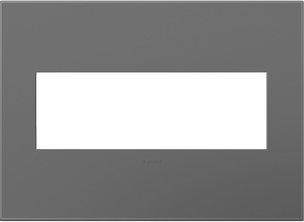 adorne 3 -Gang Specialty Size Magnesium Plastic Indoor Screwless Square Wall Plate