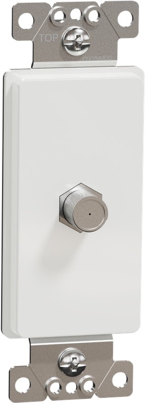 X Series 1 -Gang Specialty Size Matte White Polycarbonate Indoor Wall Plate