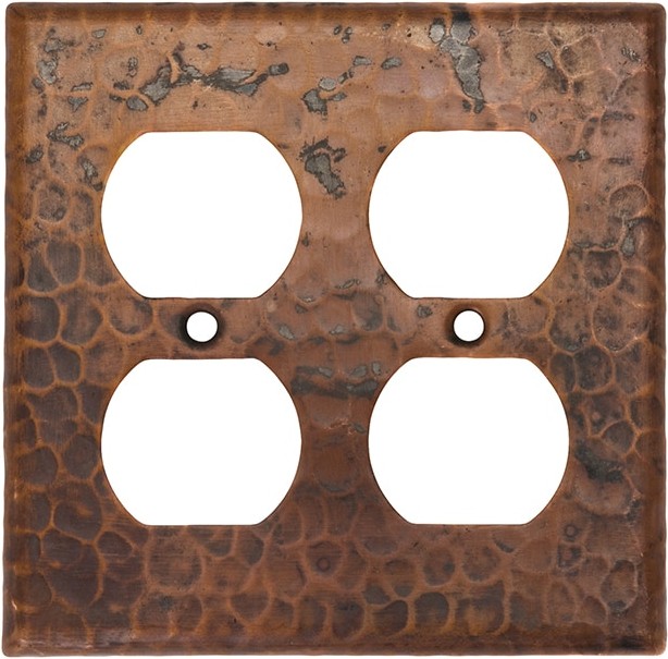 4 -Gang Standard Size Oil rubbed bronze Metal Indoor Blank/Duplex Wall Plate