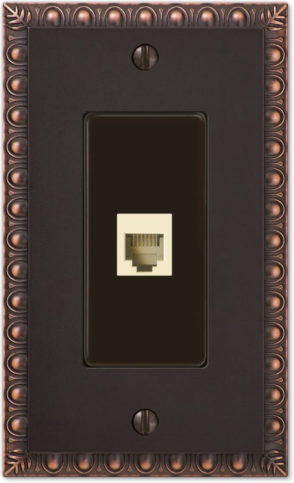 1 -Gang Specialty Size Aged Bronze Metal Indoor Wall Plate