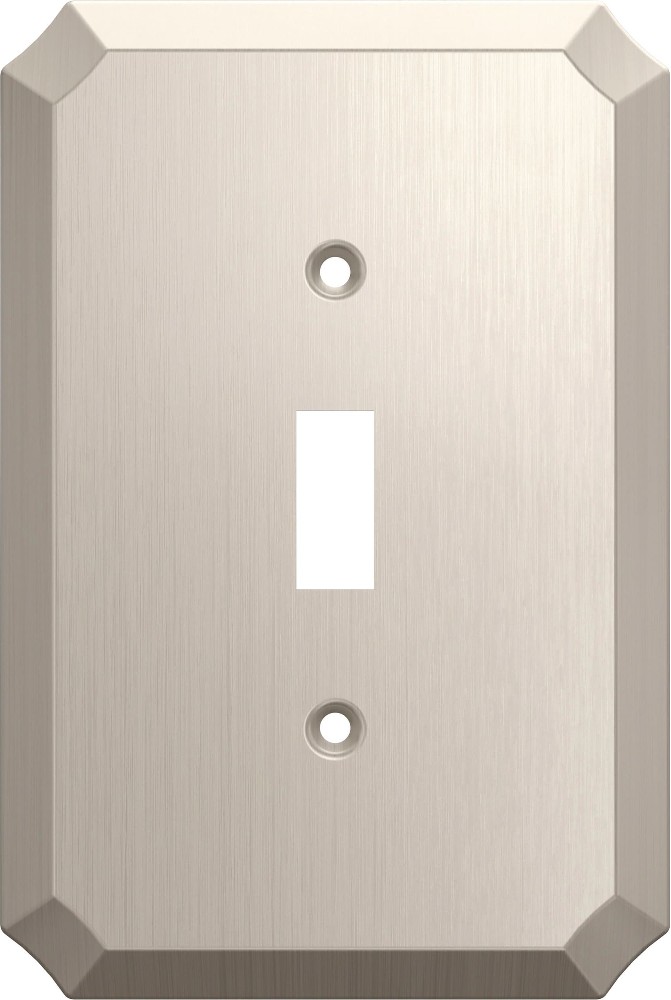 Advington Midsize Size Satin Nickel Steel Indoor Toggle Wall Plate