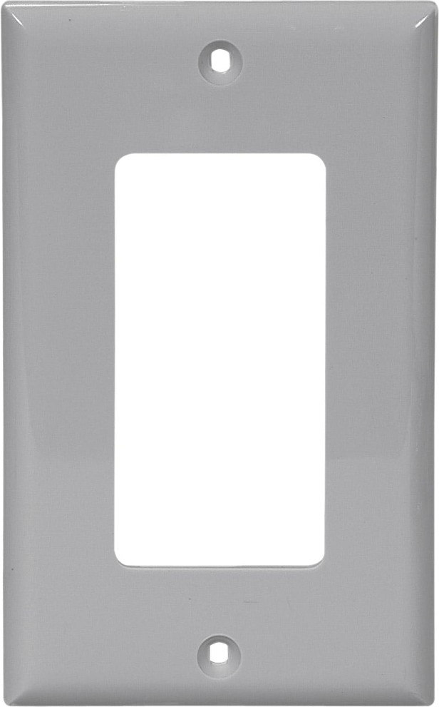 1 -Gang Gray Nylon Decorator Wall Plate