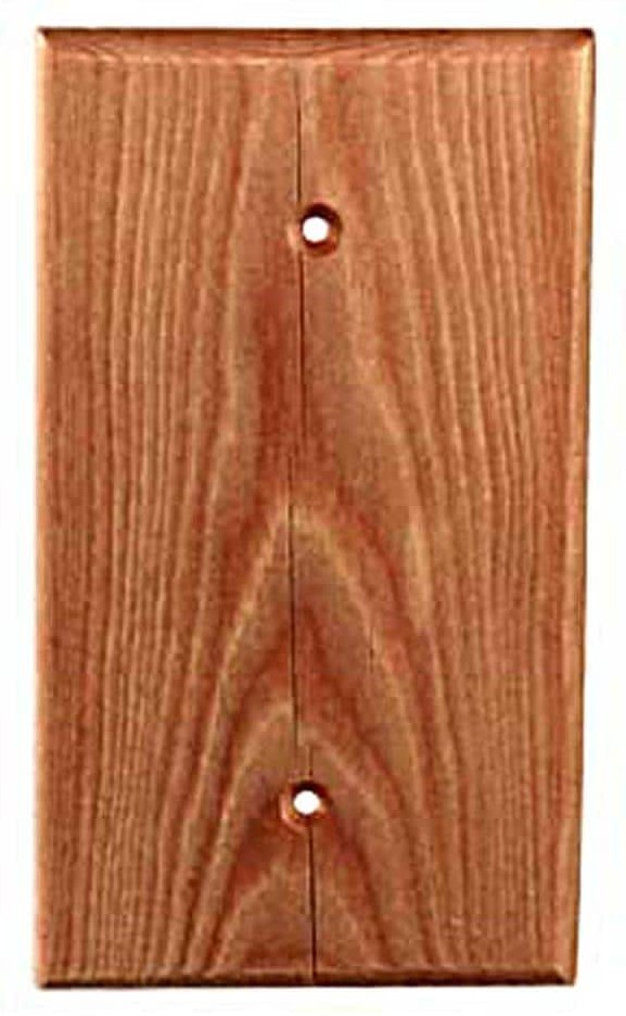 1 -Gang Specialty Size Fir Wood Indoor Blank Wall Plate