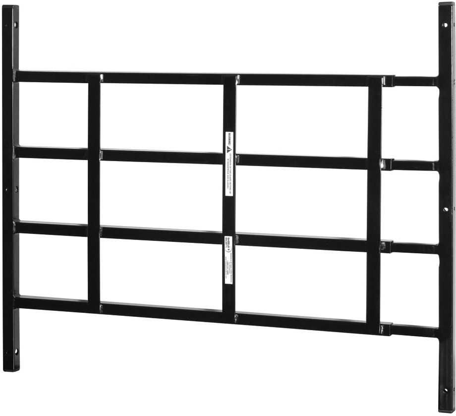 22-in x 21.5-in Black Steel Fixed Window Security Bar