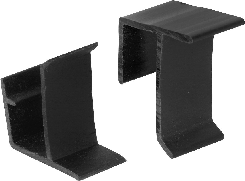 100 -Pack 0.38-in Black Clip