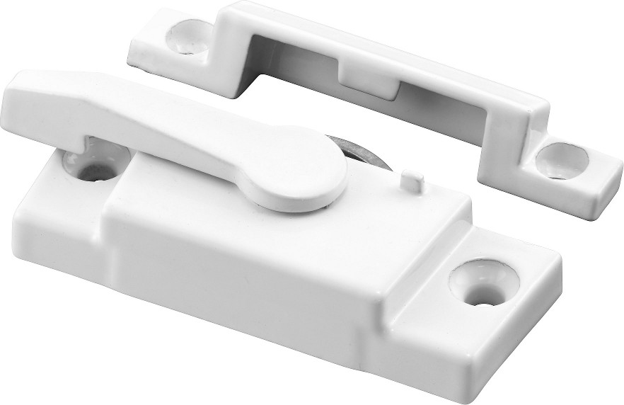 2-1/4-in 2-5/16-in White Die-cast Sliding Window Sash Lock