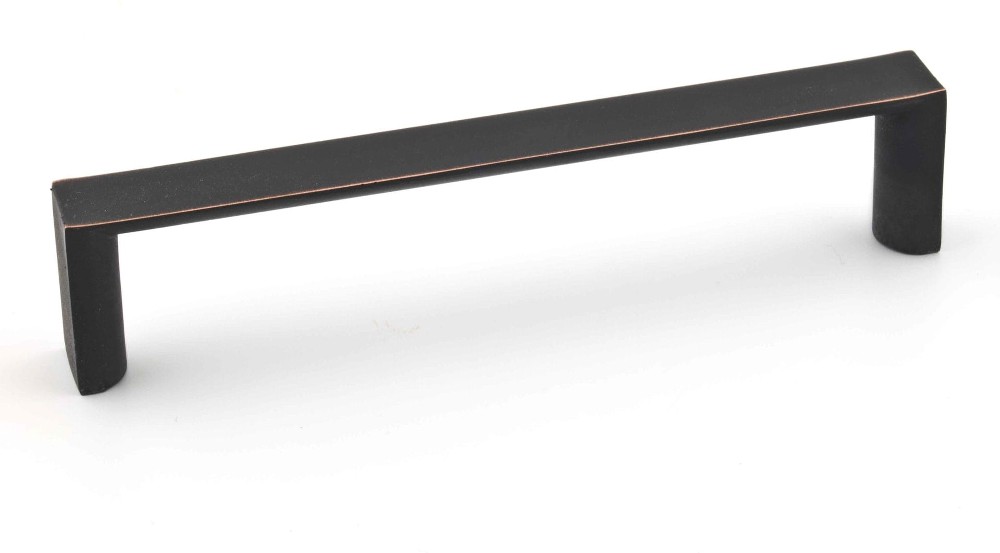 Megantic 5-1/16-in , 128mm Center to Center Brushed Oil-Rubbed Bronze Rectangular Handle Drawer Pulls