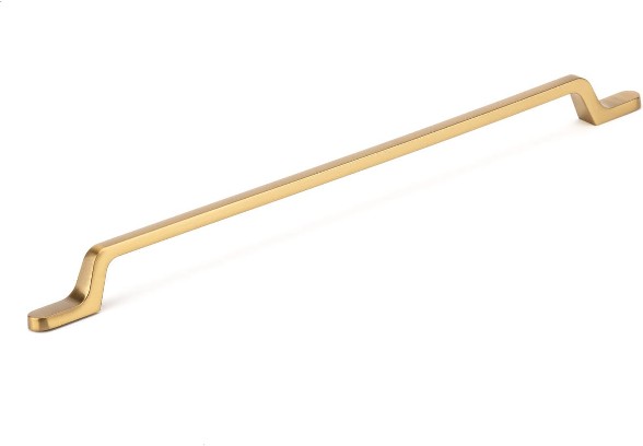 Ventas 12-5/8-in , 320mm Center to Center Aurum Brushed Gold Rectangular Handle Drawer Pulls