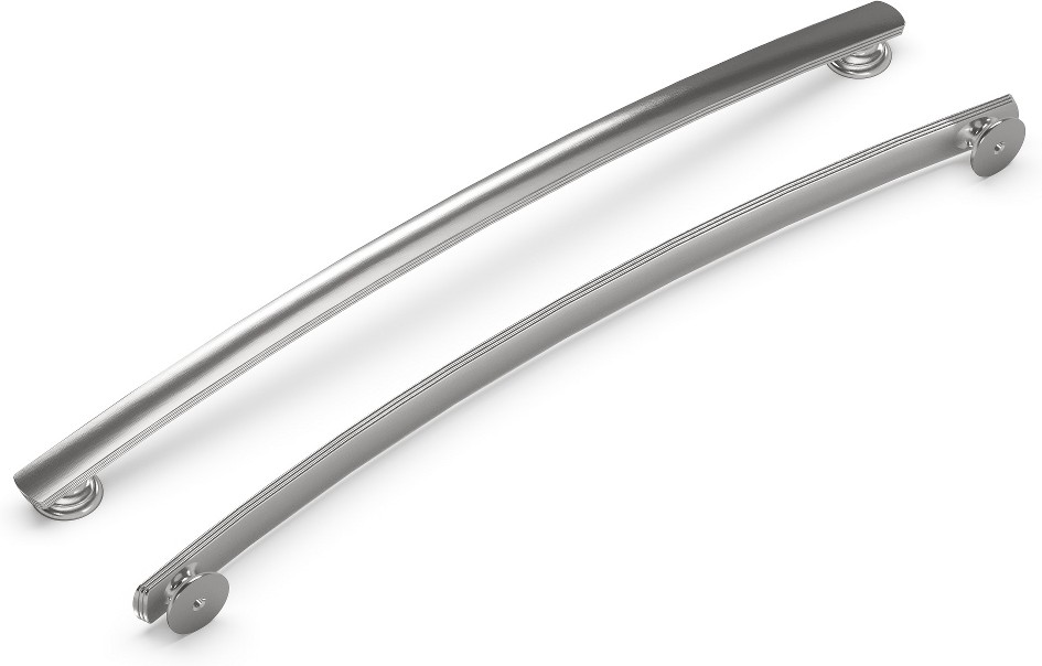 American Diner 12-in , 305mm Center to Center Satin Nickel Arch Handle Drawer Pulls