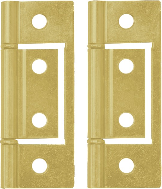 1.5-in Mill Non-Mortise Bi-Fold Door Hinge 2 -Pack