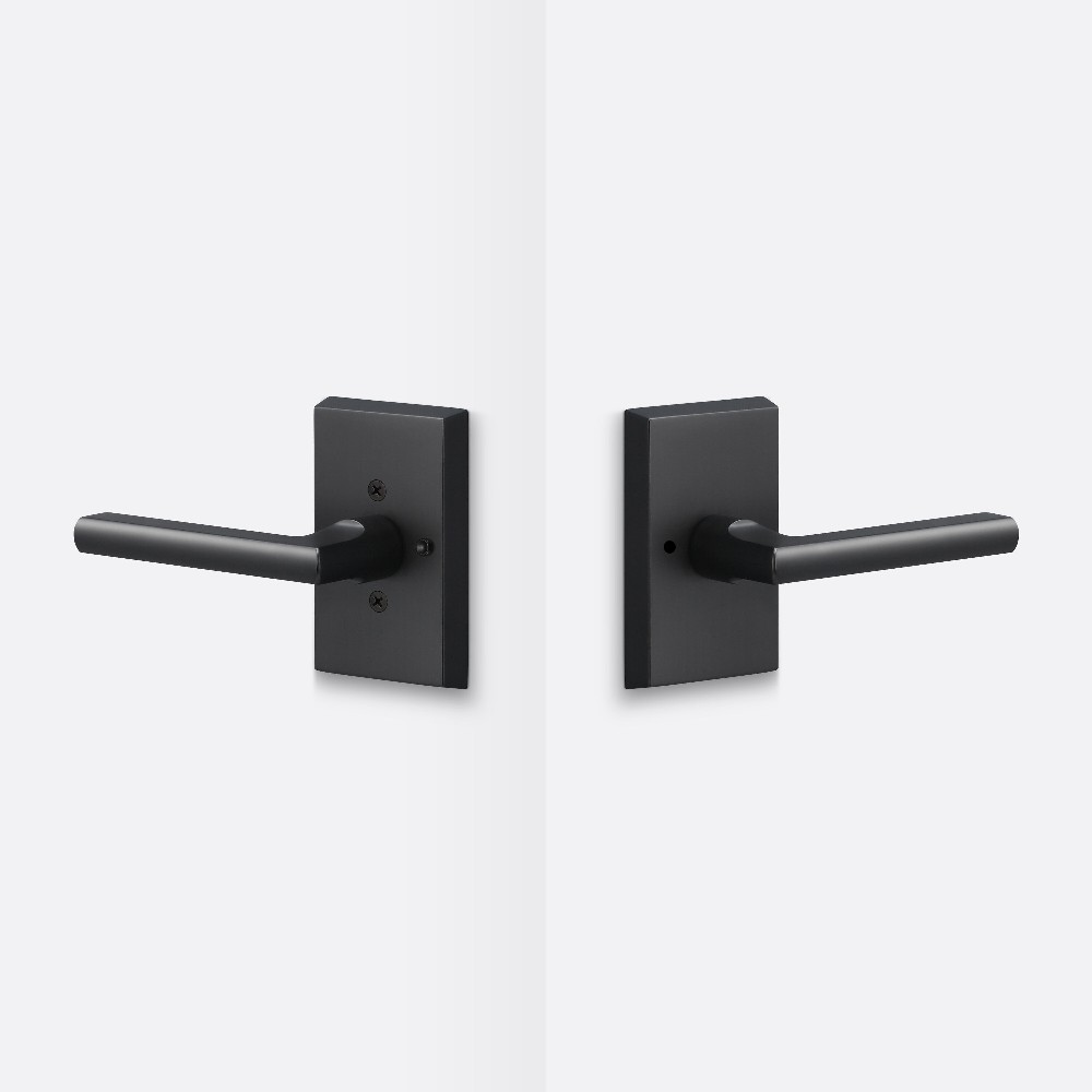 Ridgecrest Mountain Logan Flat Black Interior Bed/Bath Privacy Door Handle