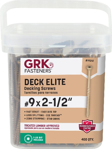 #9 x 2-1/2-in Wood to wood Deck Screws ( 400 -Per Box )