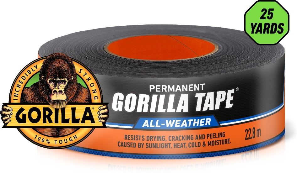 All Weather-Butyl Black Waterproof Duct Tape 1.88-in x 25 Yard(s)