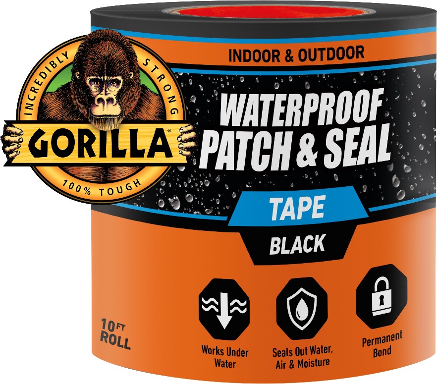 Waterproof Patch Seal Black Waterproof Duct Tape 4-in x 10 Feet