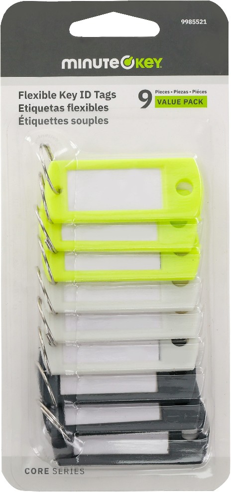 9 -Pack Multicolor ID tag