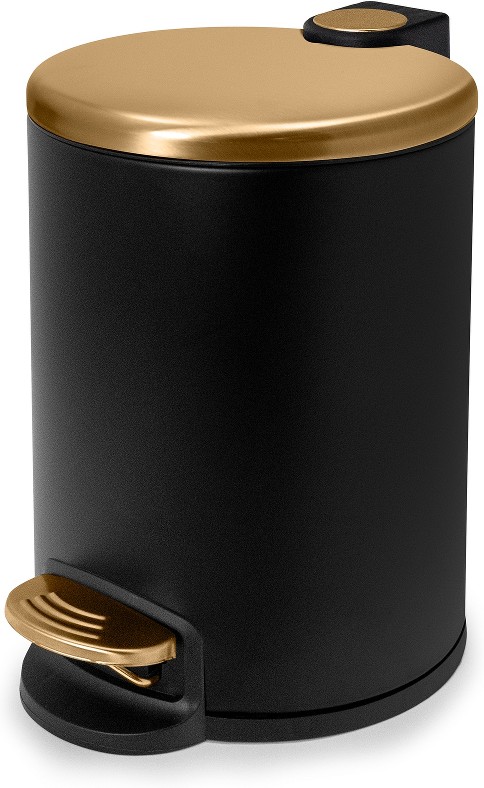 5.2-Quart Matte Black Gold Metal