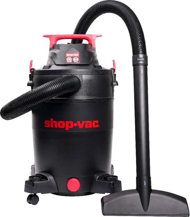 16-Gallon 6.5 HP Corded Wet/Dry Shop Vacuum with Accessories Included