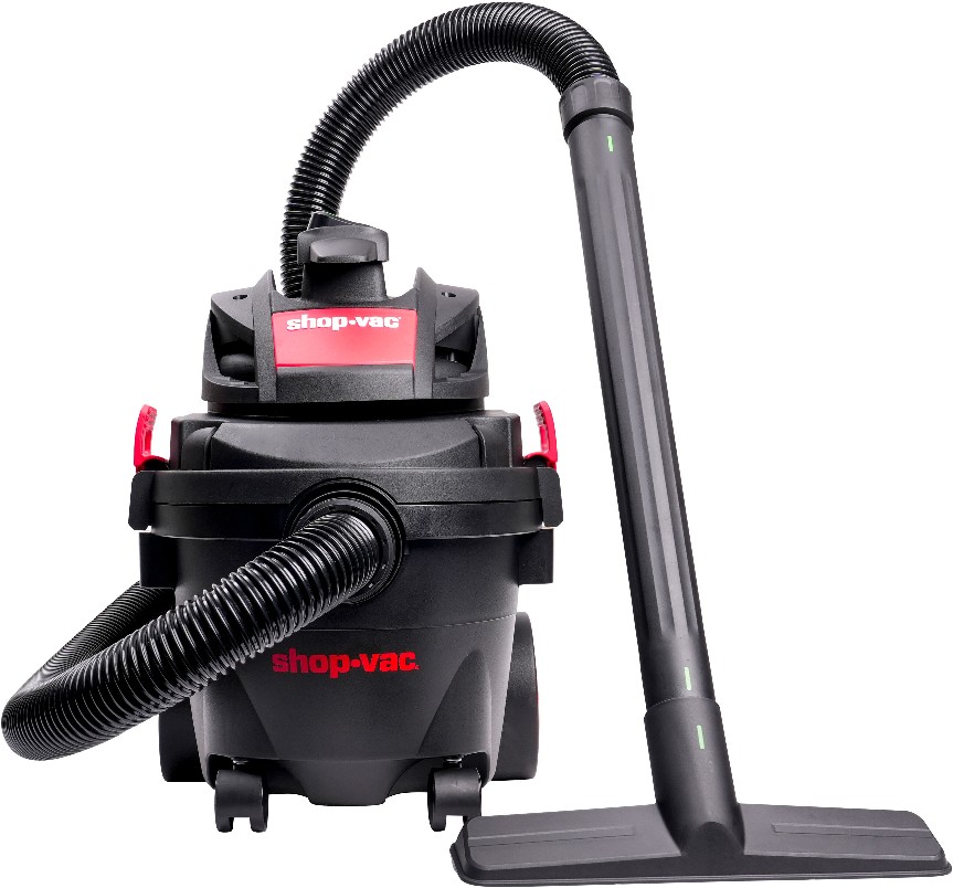 4-Gallon 6 HP Corded Wet/Dry Shop Vacuum with Accessories Included