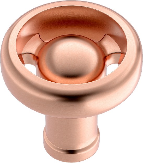 Steampunk 1-7/16-in Rose Gold Round Transitional Cabinet Knob