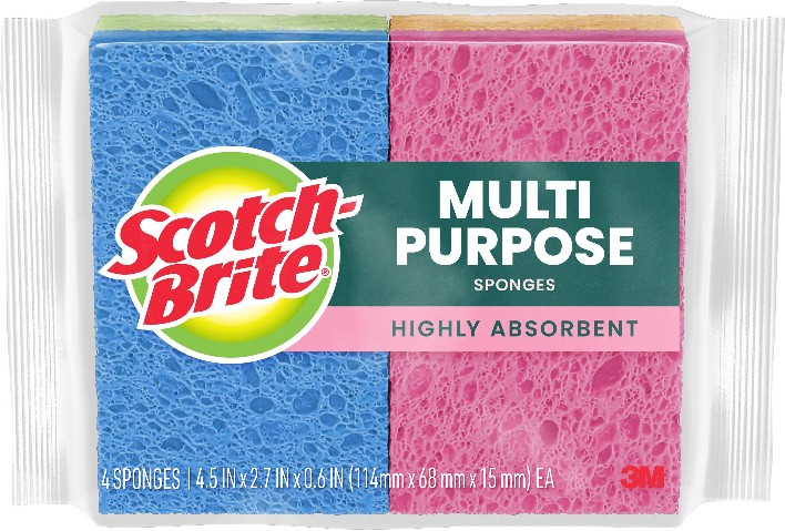 Multi-Purpose Cellulose Sponge 4 -Pack