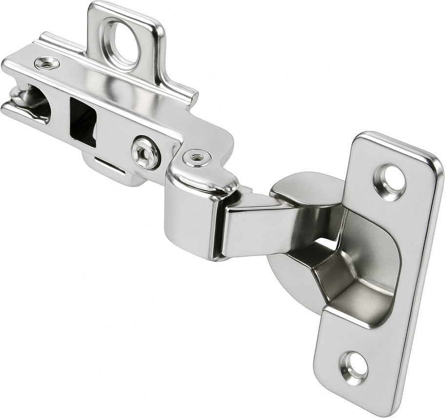 120-Degree Full Overlay Concealed Self-Closing Soft-Close Satin Nickel Cabinet Hinge, 2 Pair(s) 2 -Pieces