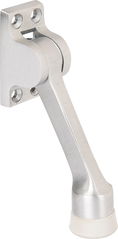 4-in Satin chrome Kick-down Door Stop