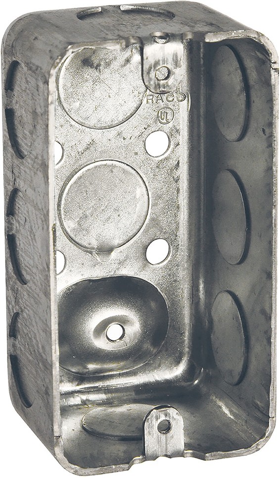 RACO 1 -Gang Galvanized steel New work Handy Electrical Box